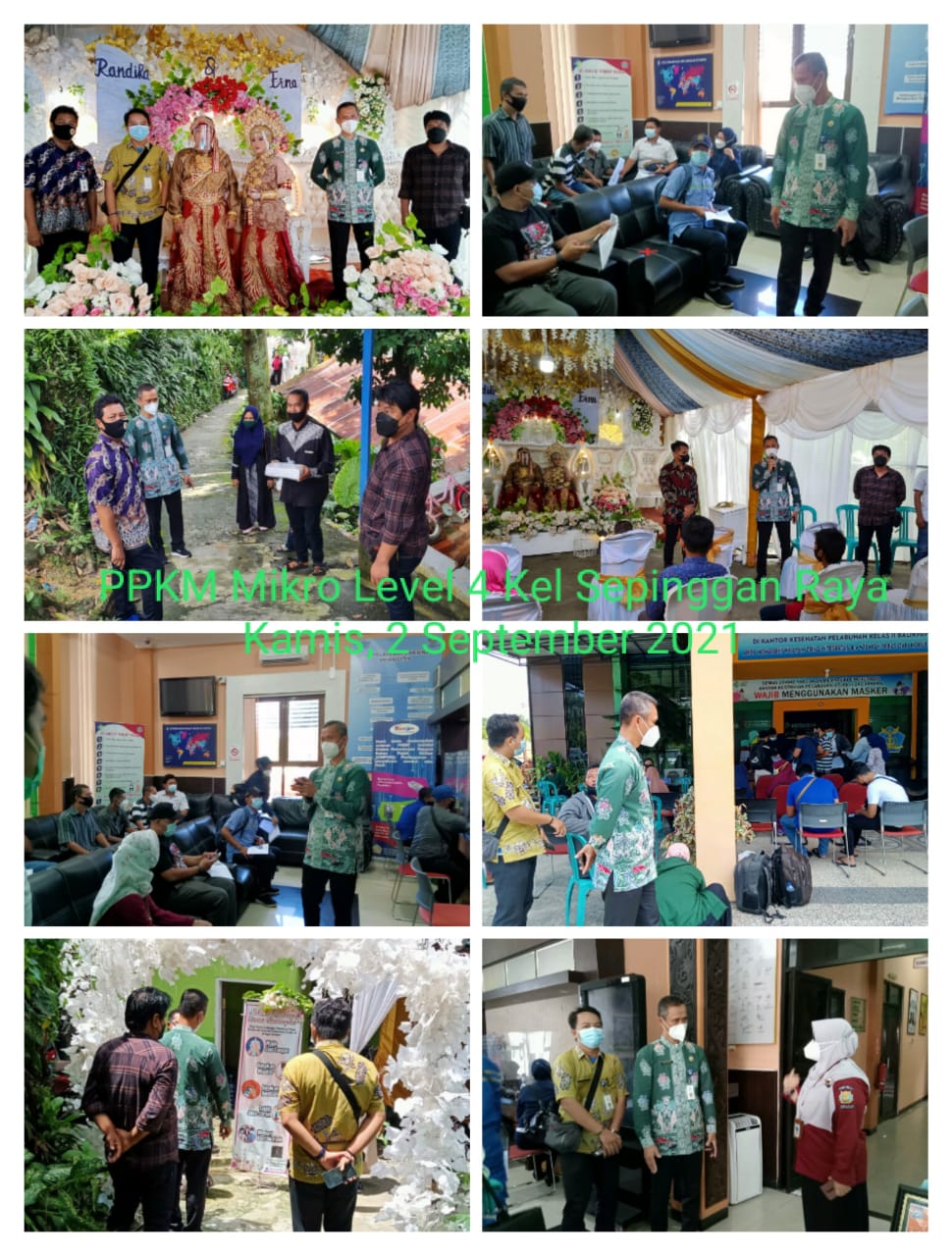 Laporan Giat PPKM Mikro Level 4 Kelurahan Sepinggan Raya tanggal 2 September2021